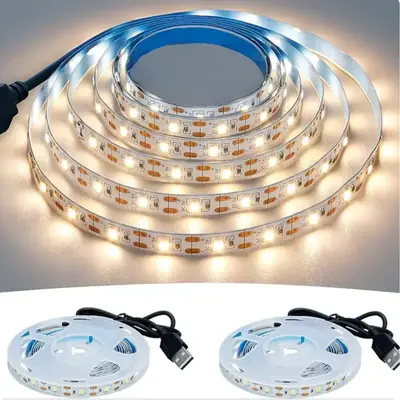 Image de Bande LED USB 5V Blanc Chaud - Éclairage TV & Déco Intérieur