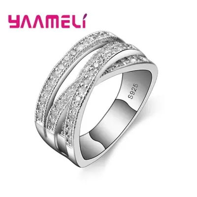Image de Bague Argent 925 avec Cristal - Croix de Passage
