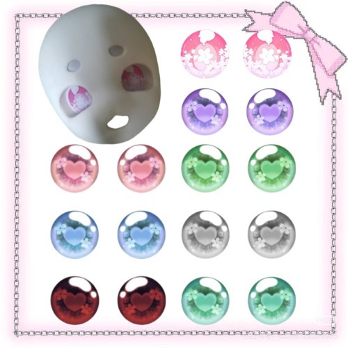 Zdjęcie Drukowana siatka na oczy 5-8 cm – urocze akcesoria do kigurumi i futrzanych kostiumów cosplay, idealne do DIY i personalizacji