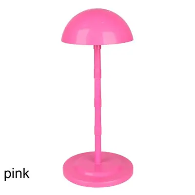 Image de Support de Perruque Portable Réglable - Rose & Blanc