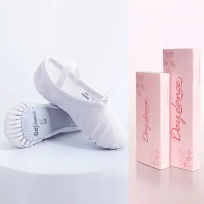 Image de Chaussures de Ballet en Cuir Souple - Pour Femme et Fille