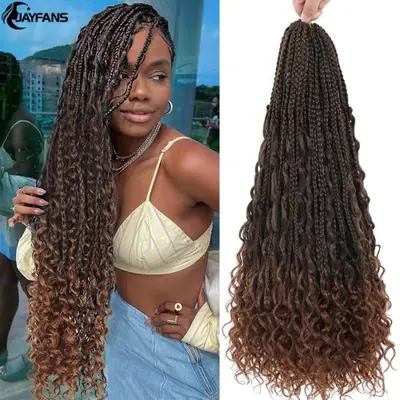 Image de Tresses Boho Prêtes à Poser - 14/18/24 Pouces
