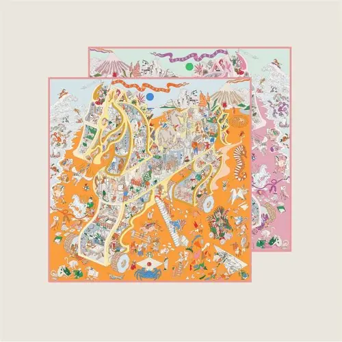 Image de Foulard en Soie Luxe - Double Imprimé, 90cm