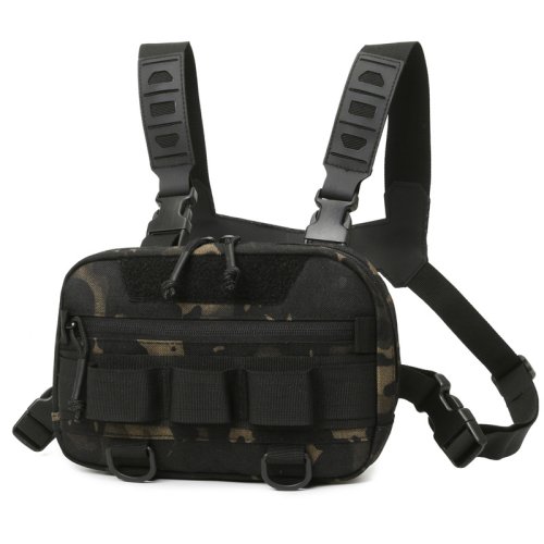 Afbeelding van Tactische Borstvest Tas Rugzak Front Rig Pouch Outdoor Camping Fietsen Wandelen Jagen Klimmen Vissen Lokken Reizen Heuptasje