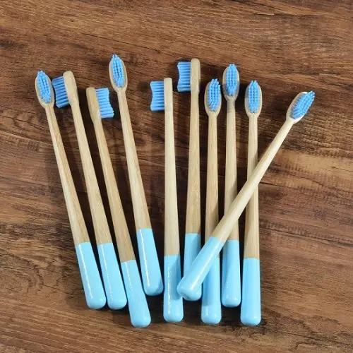 Image de Brosse à Dents Bambou Écologique - Lot de 10