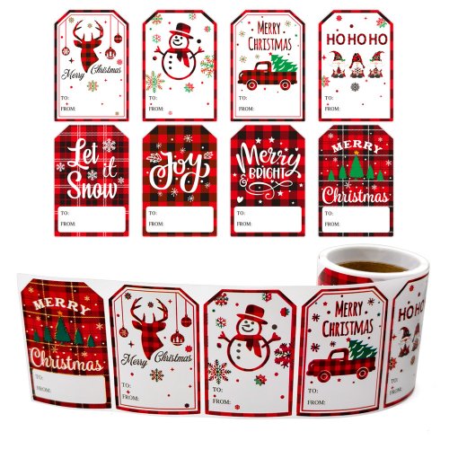 Image de Étiquettes de Noël - 100 Autocollants Festifs