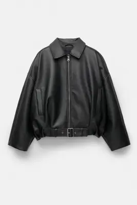 Image de Veste en Cuir Courte Femme - Tendance Automne 2025
