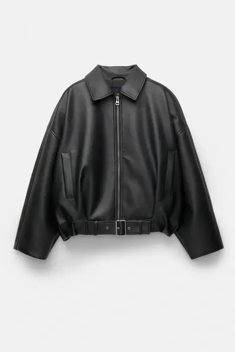 Image de Veste en Cuir Courte Femme - Tendance Automne 2025