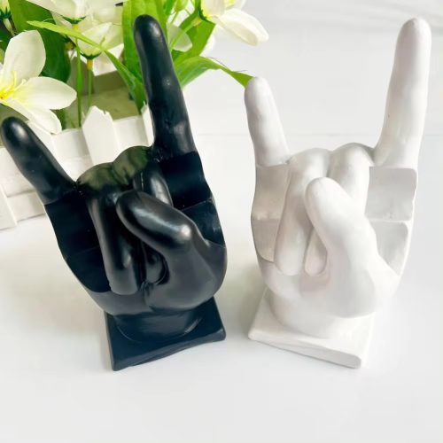 Image of Creative Resin Rock Drum Stick Holder – Unique Drumsticks Display Stand for Musicians and Drum Enthusiasts