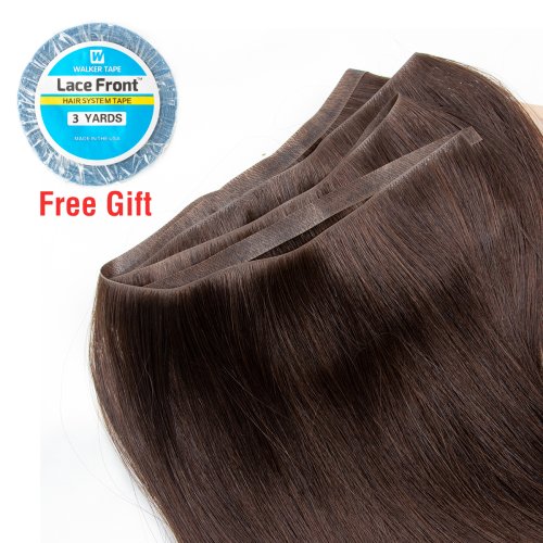 Immagine di Estensioni Capelli Umani con Nastro Invisibile Lungo - Fasci di Capelli Naturali con Estremità Spesse da 12 a 22 Pollici