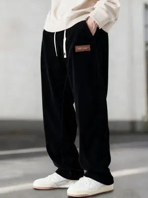 Image de Pantalon Velours Côtelé Homme - Coupe Baggy Chauffant