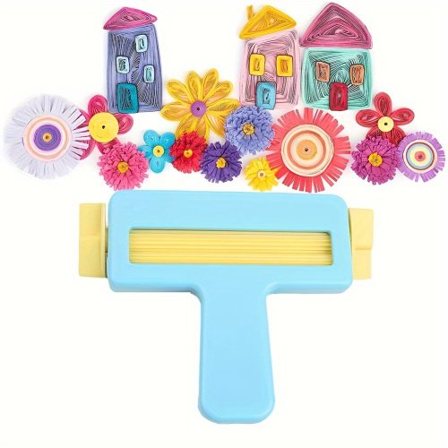 Image of Handcrafted Round DIY Scrapbook Punch Tool with Paper Embossing Function for Creative Crafting and PVC Material Projects