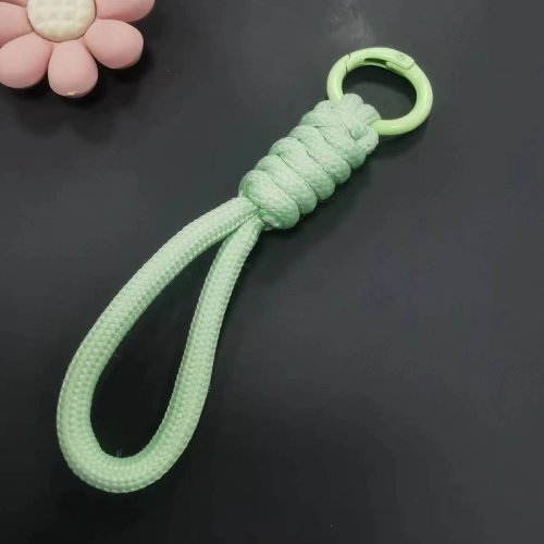 Immagine di 12 centimetri Paracord Intrecciato Tessuto Portachiavi Corda Da Polso Cassa Del Telefono Anti-perso ...