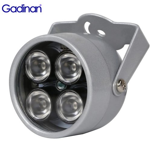 Image of Gadinan 4 array LEDs Infrared Waterproof Night Vision IR illuminator Light 850nm CCTV Fill Light DC 12V For CCTV Security Camera