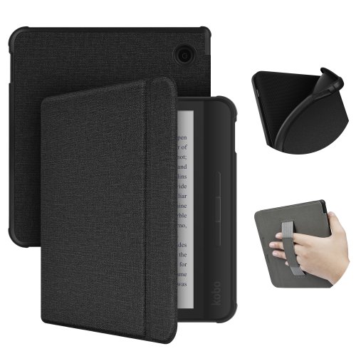 Immagine di Per Kobo Libra Color 2024 Custodia Libra 2 2021 Cover con supporto per cinturino da 7 pollici Ebook N428 N418 Sleep Wake Capa Funda Hoesje