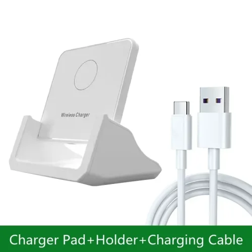 Immagine di Supporto verticale da tavolo rimovibile per caricabatterie wireless da 30 W per iPhone 16 15 14 13 12 Samsung S25 Xiaomi 15 Dock di ricarica rapida
