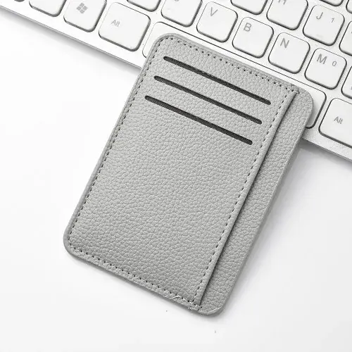 Image de Portefeuille Ultra Mince en Cuir PU - Mini Porte-Cartes Coloré