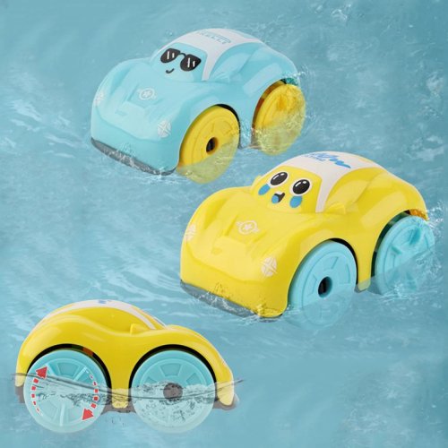 Bild von Kinder Bad Wasser Spielen Spielzeug ABS Uhrwerk Auto Cartoon Fahrzeug Baby Bad Spielzeug Kinder Geschenk Amphibien Autos Badezimmer Schwimm Spielzeug