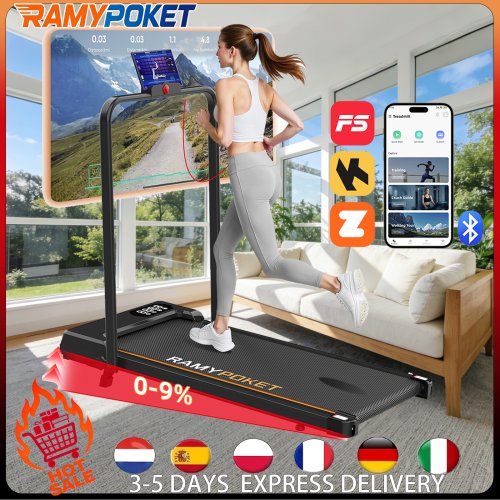 Immagine di Tapis Roulant Elettrico Pieghevole 2.5 HP - Allenamento Domestico Efficiente