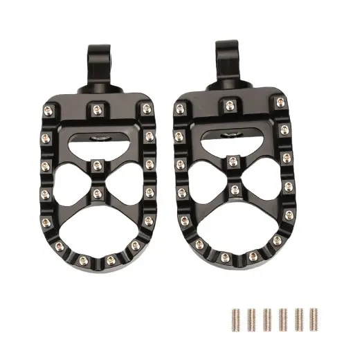 Image de Repose-pieds larges CNC rotatifs pour moto bobber & chopper