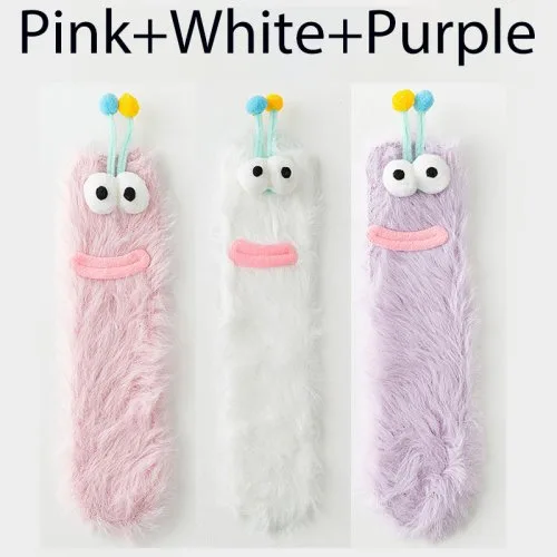 3Pairs-wit roze PU