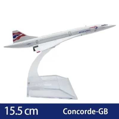 Image de Avion Concorde Atr72 Luciole - Jouet Moulé sous Pression 15cm