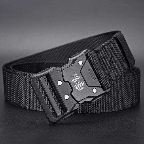 Cintura Tattica con Fibbia Automatica in Nylon Resistente – Ideale per Attività all'Aperto, Escursionismo e Avventure Outdoor, Design Unisex per Uomo e Donna