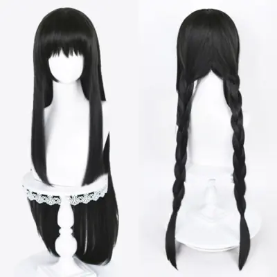 Image de Perruque Cosplay Akemi Homura - 90cm Noire Longue