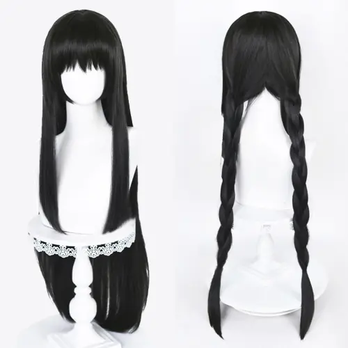 Image de Perruque Cosplay Akemi Homura - 90cm Noire Longue