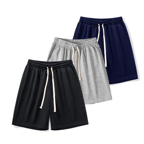 Afbeelding van Zomer Hardloopshorts voor Heren - Casual Jogging Korte Broek met Trekkoord, Effen Kleur, Losse en Sneldrogende Gymsportshorts