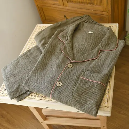 Image de Pyjama Homme Confortable en Coton Double Couche