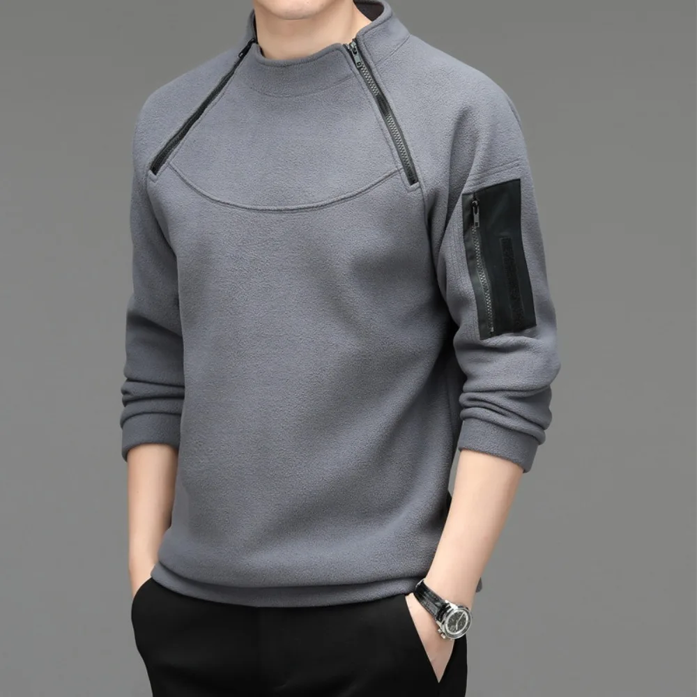 Afbeelding van Herensweater Lente & Herfst - Lange Mouwen, Losse Fit, Ronde Hals, Lichtgewicht Casuale Sport T-Shirt