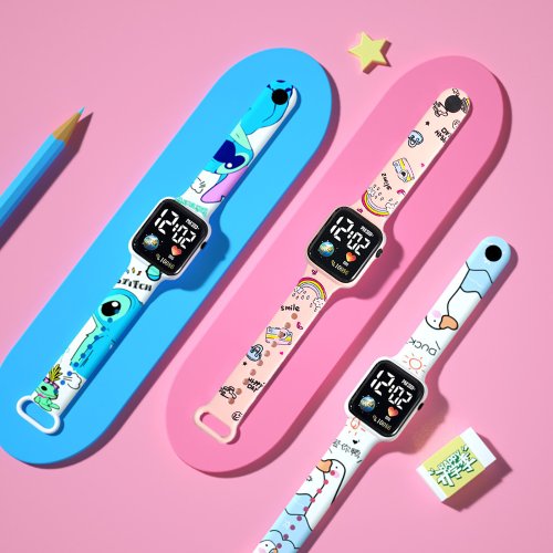 Afbeelding van Mode Stitch Kinderen Horloges Meisjes Reloj Inteligente Para Niños Niña Reloj Digitale Horloge Vrouwen Relógio Infantil Kids Klok