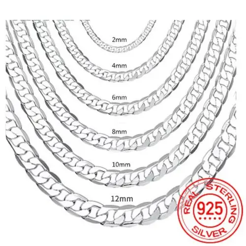 Image de Collier Argent Sterling 925 - Chaîne Homme/Femme 2-12mm