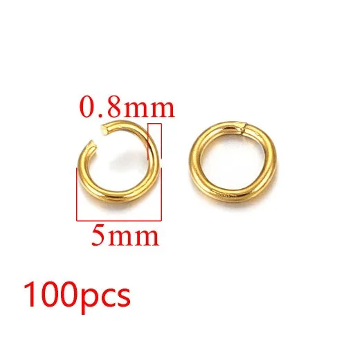 Gold 5mm100pcs