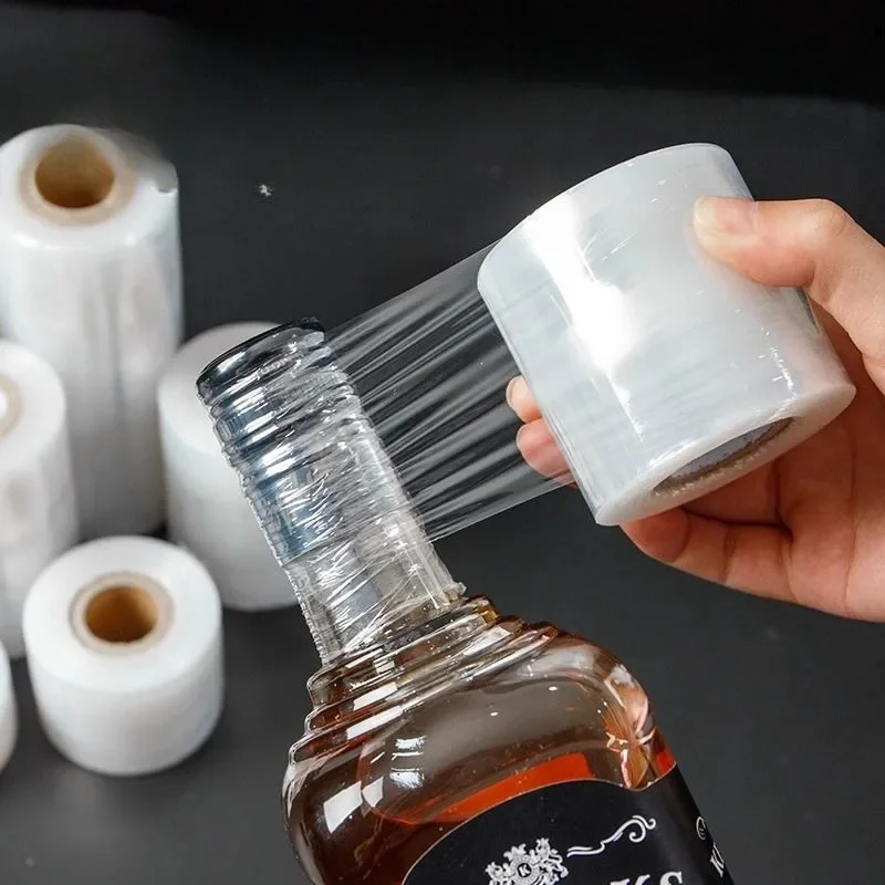 Image of Natural Stretchable Wine Bottle Seal - 3cm x 1500cm Anti-Evaporation, Anti-Aging White Film for Long-Term Storage