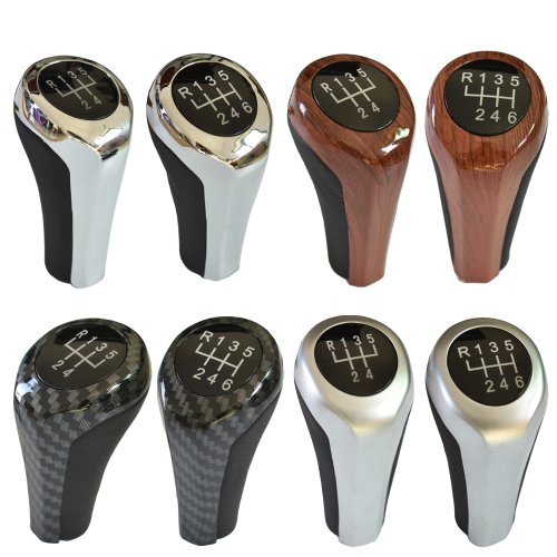 Image of Premium Leather Gear Shift Knob Compatible with BMW 1, 3, 5, 6 Series (E30, E32, E34, E36, E38, E39, E46, E53, E60, E63, E83, E84, E90, E91) – 5 & 6-Speed Manual Transmission
