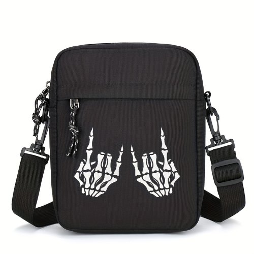 Immagine di Borsa a Tracolla Uomo in Tessuto Oxford Leggera e Elegante – Design Moderno, Perfetta per Ufficio, Viaggi e Ogni Occasione