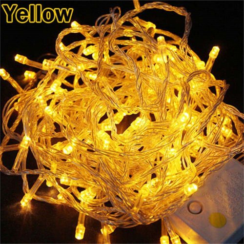 Immagine di Led String Fairy Lights Natale 10M 100LED 9 colori 8 modalità AC220V/110V Illuminazione natalizia pe...