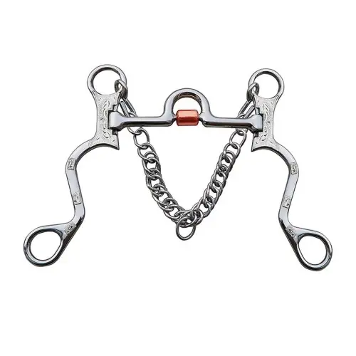 Image de Mors Équitation Acier Inoxydable & Cuivre 130mm