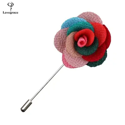 Image de Boutonnière Rose pour Marié - Élégance & Raffinement