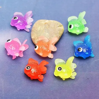 Image de Ensemble de Jouets Poissons Rouges Kawaii pour Bébé - 6 Pièces