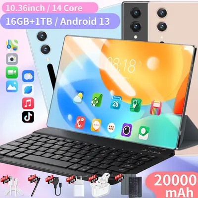 Image de Tablette 5G 16 Go RAM, 1 To ROM, Écran 36 Pouces, Android 13