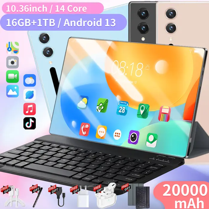 Image de Tablette 5G 16 Go RAM, 1 To ROM, Écran 36 Pouces, Android 13
