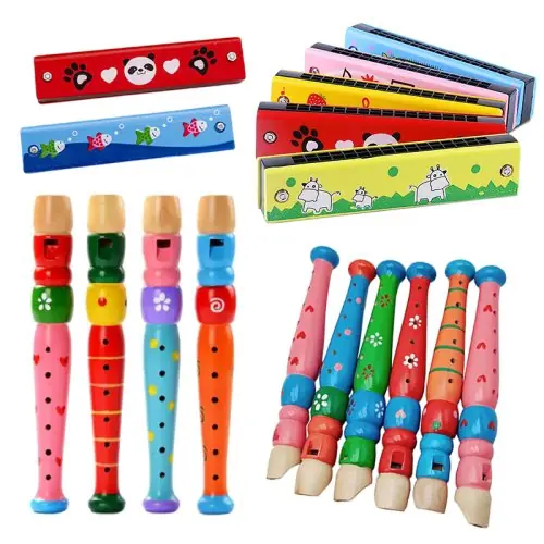 Image de Flûte en Bois pour Enfants - Instrument Musical Éducatif