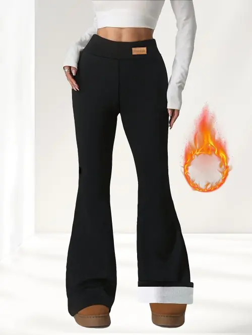 Image de Leggings Thermiques Velours Taille Haute