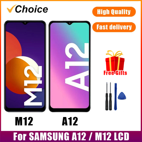 Bild von LCD-Display mit Touchscreen für Samsung A12 / M12 – Ersatzdisplay mit Rahmen