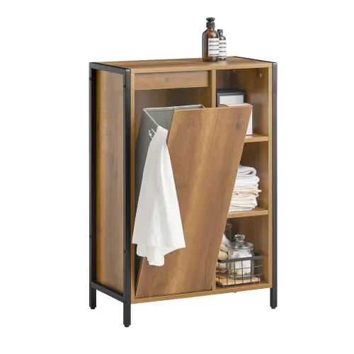 Image de Armoire à Linge avec Sacs Pliants - Rangement Pratique