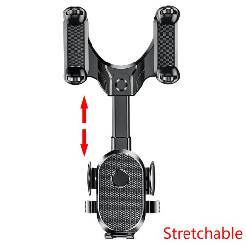 Immagine di Supporto per telefono per specchietto retrovisore auto SEAMETAL 360 °   Clip retrattile per supporto per telefono cellulare per supporto GPS per telefono Supporto per telefono cellulare