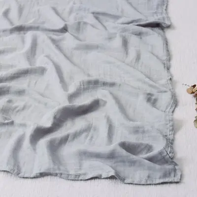 Image de Couverture douce pour bébé en coton et bambou